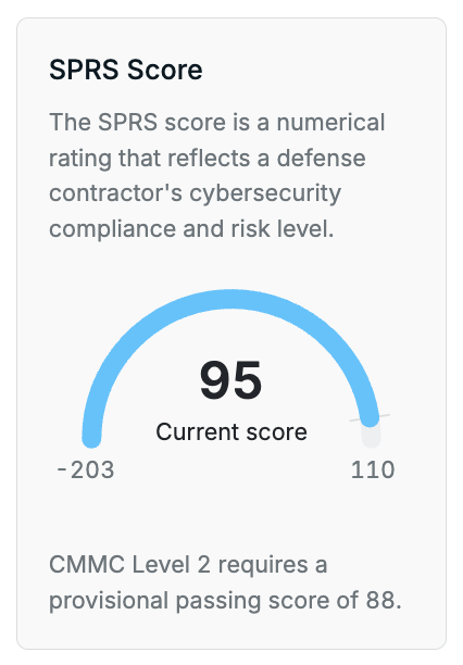 Understanding Your SPRS Score in Secureframe – Secureframe Help Center